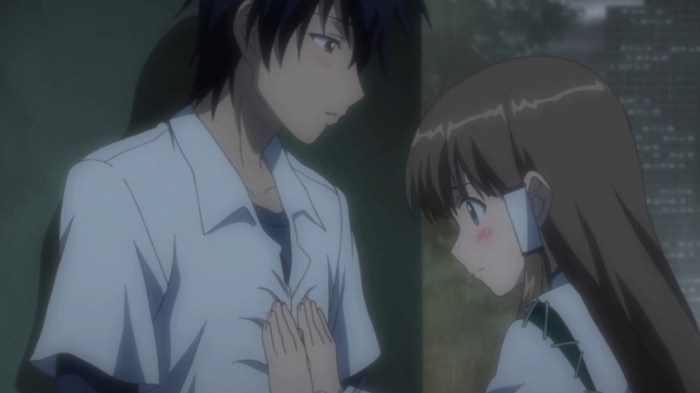 Its not like she is rubbing your chest intimately becaues she likes you or anything.. baka!