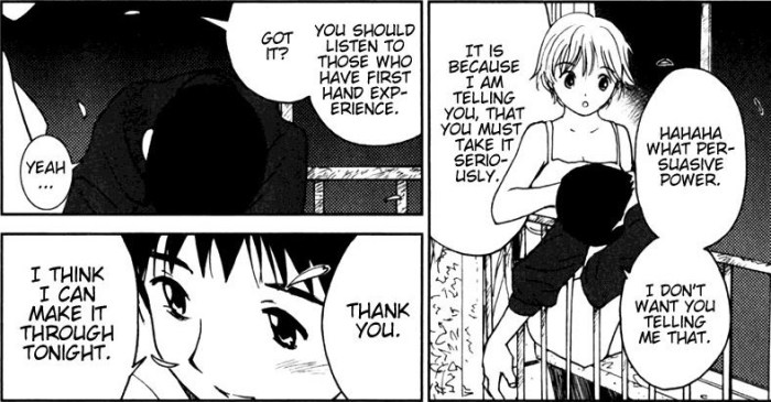 She's died more than you, man. You better listen.