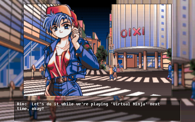 Fighting games and sex, her two favorite things at once!