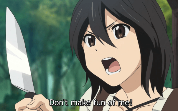 Alright, who gave the manic depressive girl a knife?