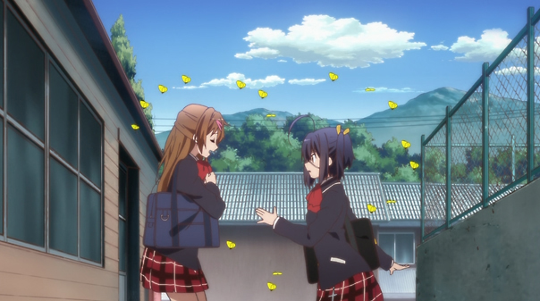 does your romantic comedy have butterflies forming hearts? DIDN'T THINK SO