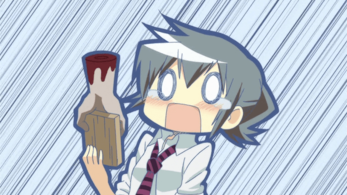 This is the first time I've seen blood in Hidamari Sketch.