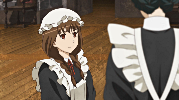 The way they honor the Head Maid with a gift is endearing. 