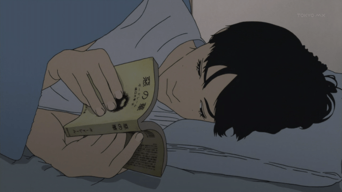 I know which book he is reading.