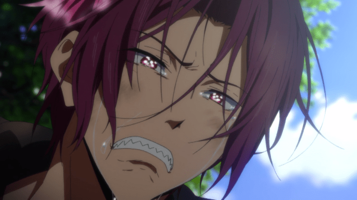 Even when he cries, he's gorgeous.