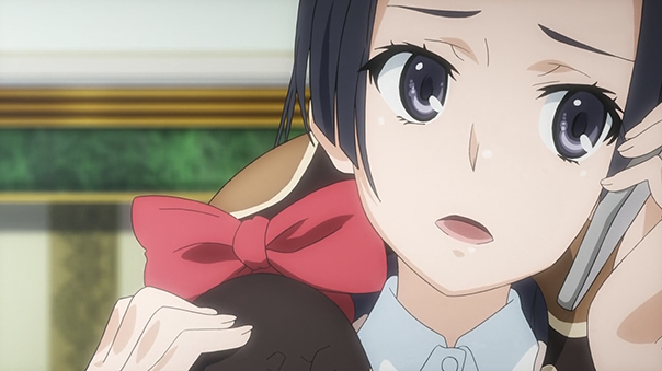 How do you have a serious conversation with someone holding a SNAKE WEARING A BOW