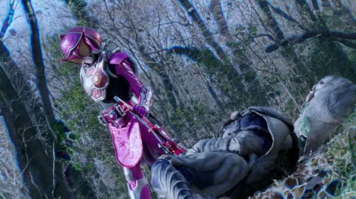 "And don't you dare stare up my Rider skirt!"