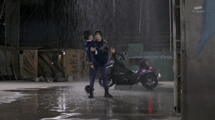 Saved from impalement, dying of hypothermia. drive26_3